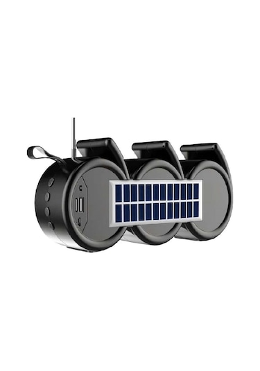 Concord 666SRGB Solar Güneş Enerji FM Radyo Rgb Ledli Bluetooth