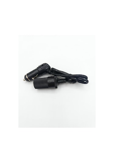 Araç Çakmaklık Uzatma Kablosu 12-24 Volt 10 Amper 2 X1 Mm Ttr Bakır 75cm-siyah
