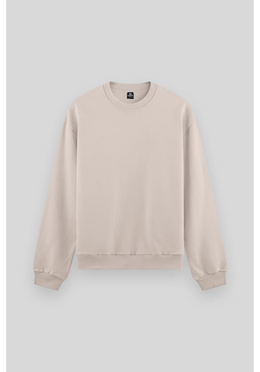 Standart Fit Basic O Yaka 3lü Paket Siyah-bej-çağla Erkek Sweatshirt 88053 Siyah-bej-çağla