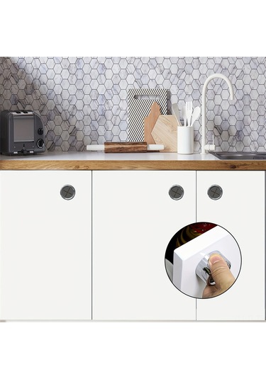 Hombey 3 Adet Abs Duvar Tipi Mutfak Banyo Havlu Tutucu, Silikon Pençeli, Kayma Engellli, Yumuşak Ve Güvenli, Kolay Kurulum Gümüş