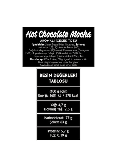 Nera Sıcak Çikolatalı Mocha 1000g Toz İçecek