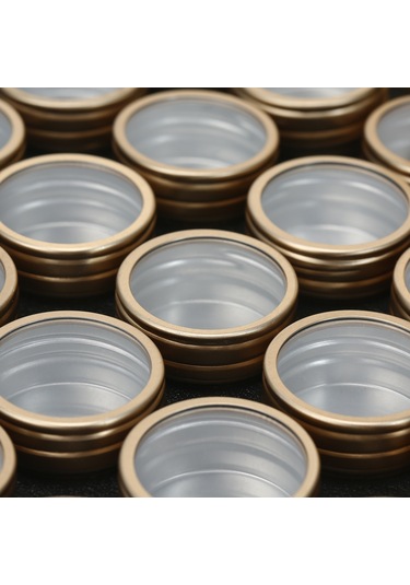 Hangfox Altın Alüminyum Manikür Taşlı Aksesuar Depolama Kutusu - 35 Parça Bölmeli, Su Geçirmez, Sağlam Ve Temizliği Kolay