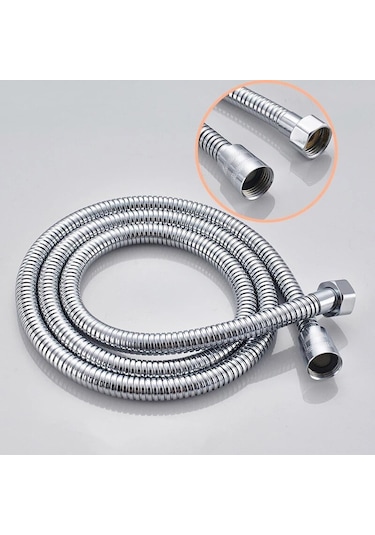 Fause Çelik Kromlu Duş Hortumu 150 CM Pirinç Somon KDH101