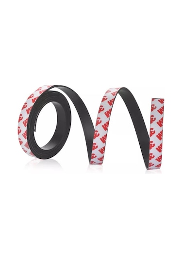 Yapışkanlı Şerit Mıknatıs Magnet Kes Kullan - 13 Mm - 5 Metre