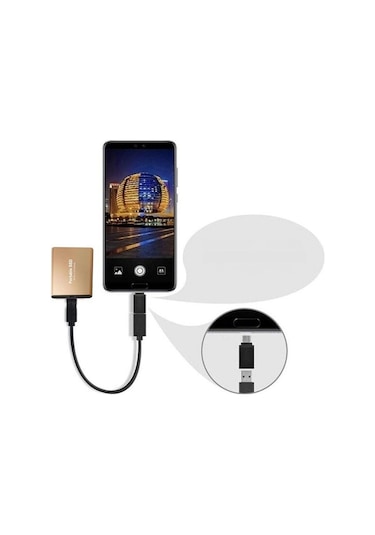 Harici Ssd, 2tb, Usb 3.0, Altın, 75x58mm