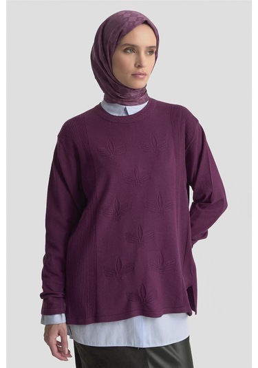 Armine Desenli Kazak 25kd7010 Mürdüm Mürdüm