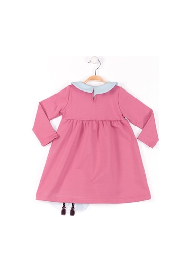 Denokids Mushi Tavşan Kız Gülkurusu Elbise Çok Renkli