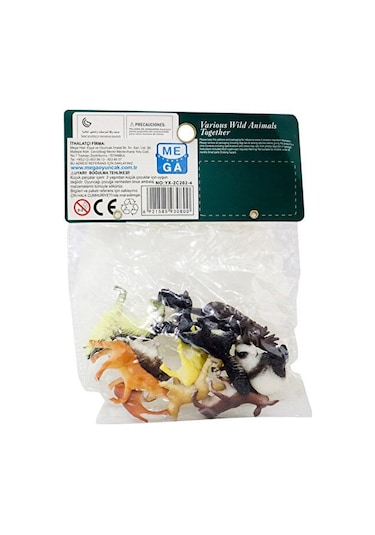 12 Parça Vahşi Hayvanlar Seti İle Evde Safari Zamanı Hayvan