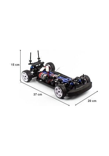 Himoto 5101 Nascada Kumandalı Fırçalı Motorlu On Road Rc Araba 1/10 Ölçek 4 Çeker