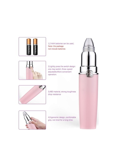 Hangfox Pink Elektrikli Siyah Nokta Ve Akne Kaldırıcı Seti - 3 Emme Seviyesi, 4 Değiştirilebilir Uç, 5 Parça Akne Aracı Pil Yok