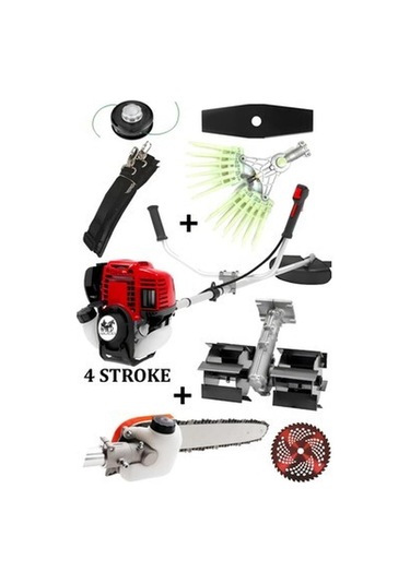 Ablacks 4 Zamanlı Profesyonel Yan Tırpan + Tırnaklı Silkeleme + Dal Budama + Paletli Çapa Aparatı-88932