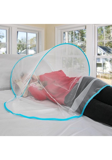 Suntek Katlanmış Yatak Net Çadır Kapalı Mini Piknik Mavi