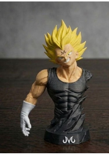 Majin Savaşçı Anime Figürü 3d Baskı Koleksiyon Büstü
