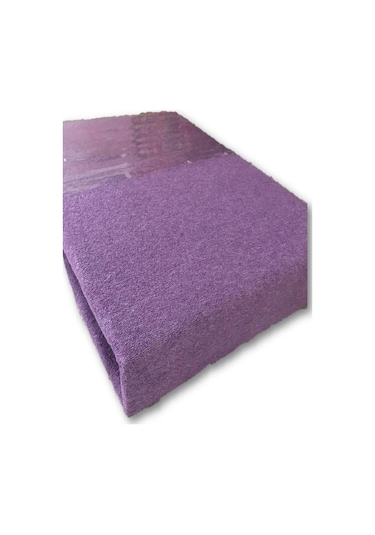 Mycey Mor Lastikli Streç Battal Boy Havlu Çarşaf 180x200 Cm Mor