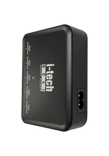 İ-tech ITG-USC02 1.2 MT 5 Usb 8A 40 W Akıllı Şarj Siyah
