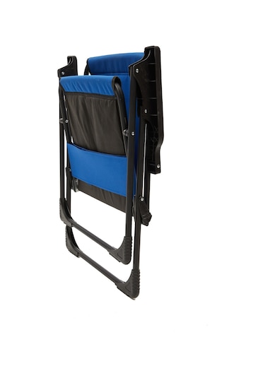 Natura 4 Adet Kamp Sandalyesi Dikdörtgen Bardaklıklı - Mavi