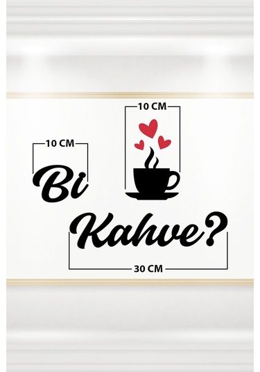 Bi Kahve Dekoratif Ahşap Duvar Dekoru - Ev Süsü - Kahve Köşesi - Duvar Dekorasyon