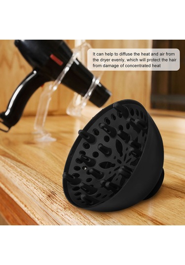 Wezone Saç Kurutucu Diffüzyörü - Kıvırcık Saçlar İçin Isı Dağıtıcı Korumalı Fön Ek Aksesuarı
