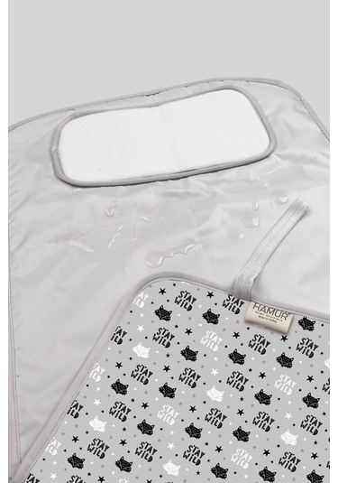 Anne Bebek Bakım Örtüsü Alez Yenidoğan Alt Açma Değiştirme Fox Organizer Pedi Minderi Çift Taraflı