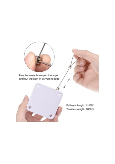 Fortunelane Beyaz Otomatik Kapı Kapatıcı, 800g Güç, 1.2m Kablolu, Verimli Yalıtım Sağlar, Çelik Kapı İçin Kullanılır