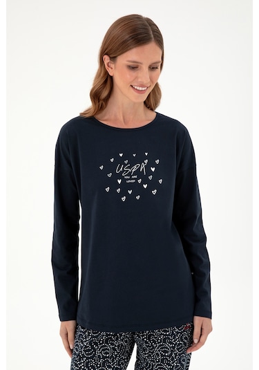 U.s. Polo Assn. Kadın Lacivert Pijama Takım 50303406-vr033 Lacivert