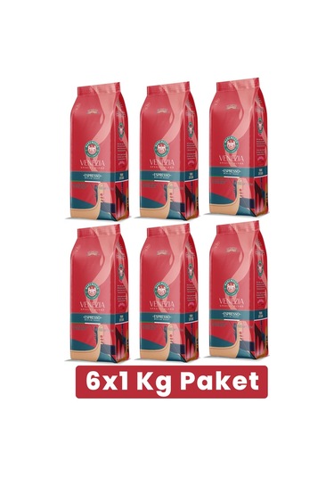 Mare Mosso Espresso Venezia Taze Kavrulmuş Çekirdek Kahve 6 x 1 KG