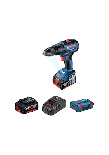 Bosch Professional GSB 18V-50 2x5Ah Çift Akülü Darbeli Vidalama - 06019H5101