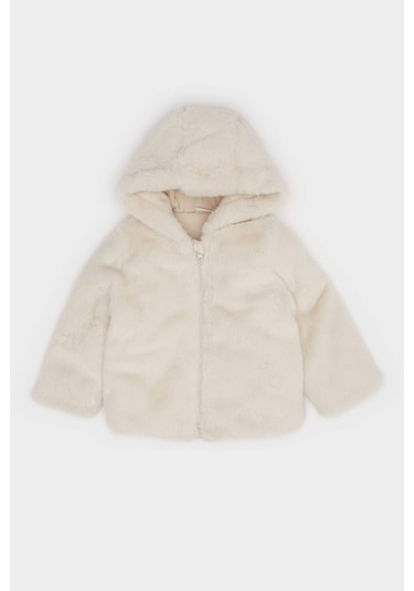Defacto Kız Bebek Kapüşonlu Mont C5319a525aubg350 Bej