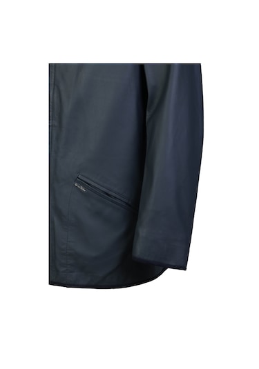 Tamer Tanca Erkek Hakiki Deri Lacivert Deri Mont 1000 034 Erk Derımont Sk23/24 Lacı Tafta Lacivert