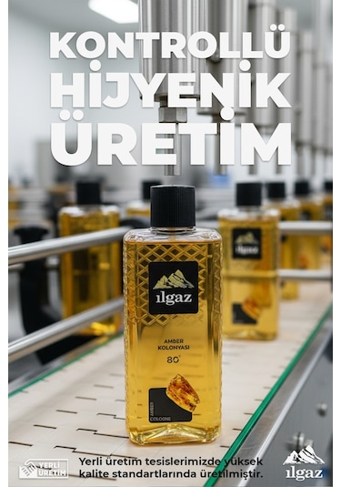 Ilgaz Elegance Series 80 Derece Amber Kolonyası 400 ML