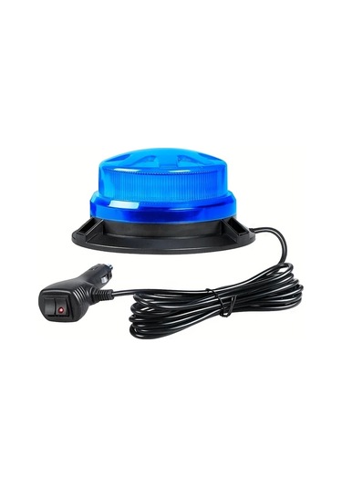 Motion003 24 Led Mini Yuvarlak Isik Bar Mavi 8 Modlar 12 24v Arac Fisi Gucu Forklift Catı Siny