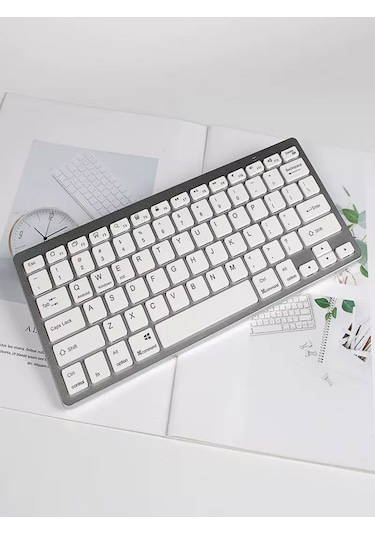 Mini Apple Uyumlu iOS Android Windows 2.4g+bt5.2+bt3.0 Bluetooth Klavye