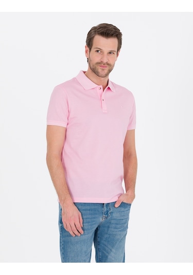 Pierre Cardin Erkek Pembe Basic Tişört 50262665-Vr041 Pembe