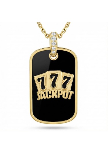 777 Jackpot Kolye Ucu Çok Renkli