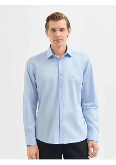 Karaca Erkek Slım Fıt Gömlek-açık Mavi 11.25s.04.300 Açik Mavi