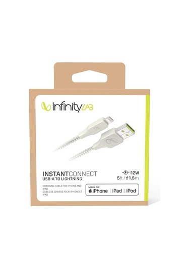 Infinitylab Instant Connect USB-A Lightning Kablo Beyaz 1.5 M