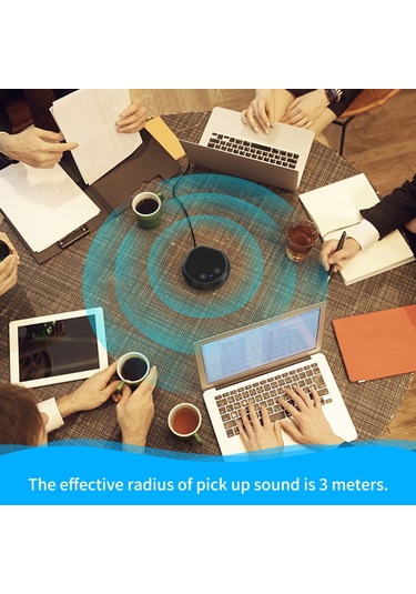 Mufunye Masaüstü Usb Konferans Mikrofonu 360 Çok Yönlü Kondansatör Tak Ve Çalıştır Pc Bilgisayar Mikrofonu