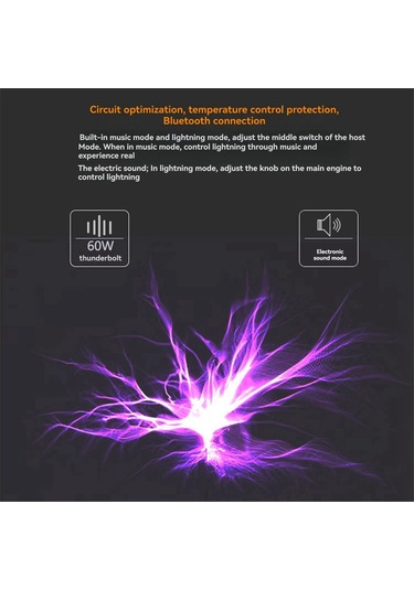 Tesla Bobini Bluetooth Müzik Fırtına Bobini Abd Fişi İçin Altın Panel