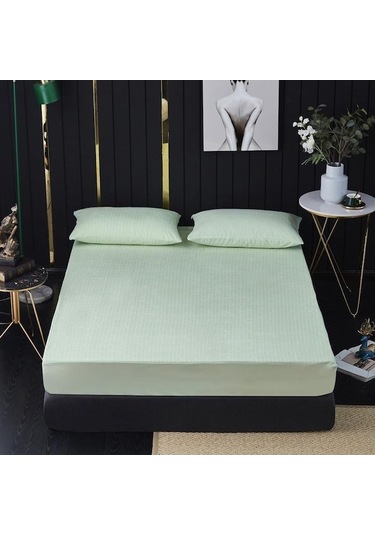 Novahub Yeşil Rahat Yatak Havlu Kumaş Çarşaf Tpu Su Geçirmez Anti-mite Çarşaf Simmons Yatak Koruyucu Otel Çarşaf - 70 X 140 Yeşil