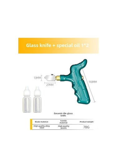 Besthome1 El Tutucu Seramik Kesici Aleti - Tam Zırhlı Takım: Kol + 2 Yağ Kabı