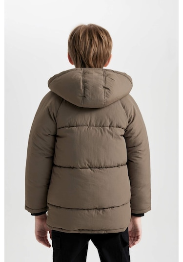 DeFacto Erkek Çocuk Su İtici Kapüşonlu Polar Astarlı Mont C9046A824WNKH496 DeFacto Erkek Çocuk Su İtici Kapüşonlu Polar Astarlı Mont C9046A824WNKH496