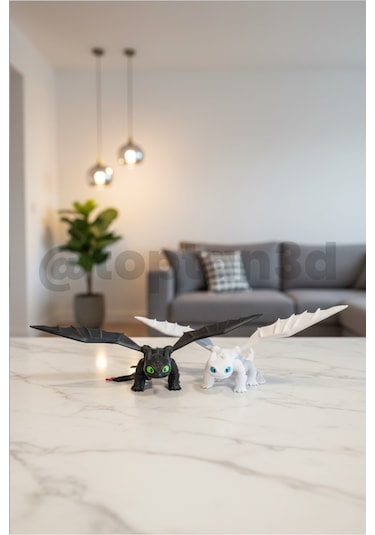 Mega Boy Ejderhanı Nasıl Eğitirsin Işığın Öfkesi - Light Fury Figür - 25cm