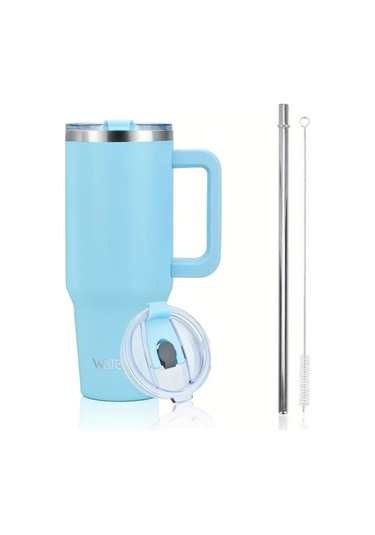 Trendooze 30oz Mavi Paslanmaz Çelik Sızdırmaz Termos Izolasyonlu Seyahat Bardağı Gaojunshop01 Watersy Mavi Mavi