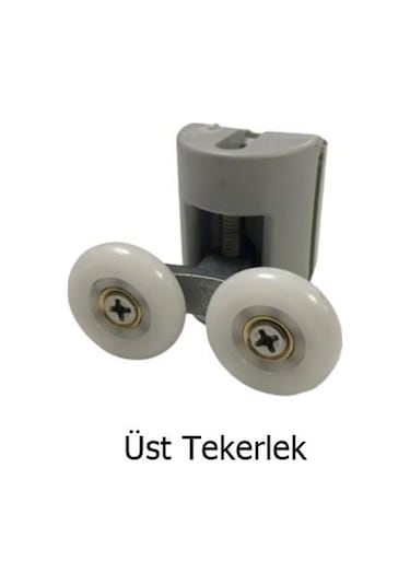 Duşakabin Tekerleği Rulman 4 Lü Set Gri Teker Çapı 22 Mm Gri