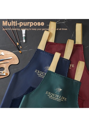 Novahub Su Geçirmez Mutfak Önlüğü - Oxford Kumaş & Mercan Polar, El Silme, Modern İskandinav Stili, Yetişkinler İçin Diğer