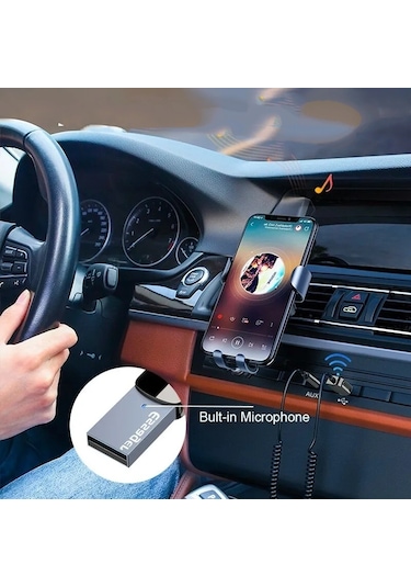 Essager Aux Bluetooth Mikrofonlu 3.5mm 5.0 Verici Araç Kiti