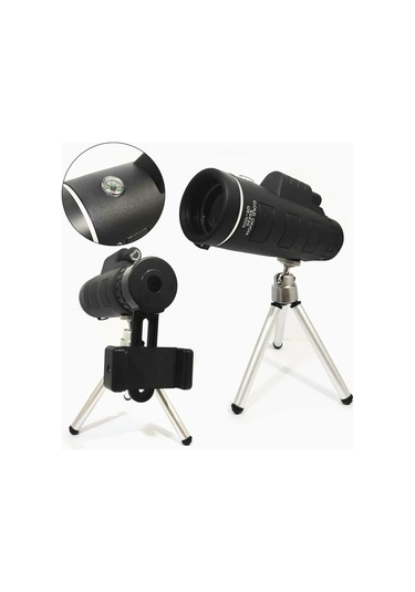 Or-1000 50x60 Monoküler Dürbün Telefon Ve Tripod Uyumu Siyah
