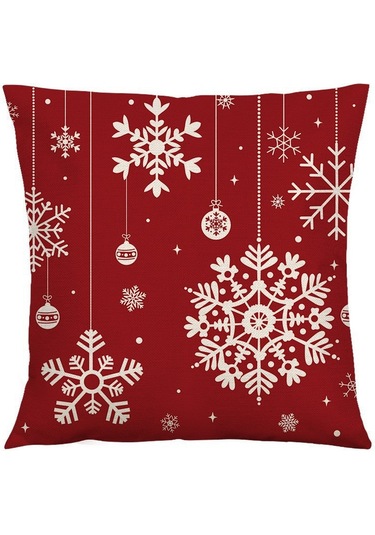 Cartoon Hand-painted Style Christmas Decorative Pillow No.46 Ekru