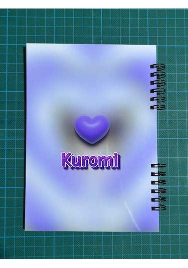 Kuromi Efektli Stickerlı Defter 50 Sayfa Çizgisiz