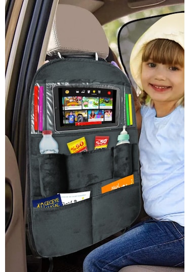 Araç Koltuk Arkası Tablet Ve Telefon Tutucu Organizer - Araç İçi